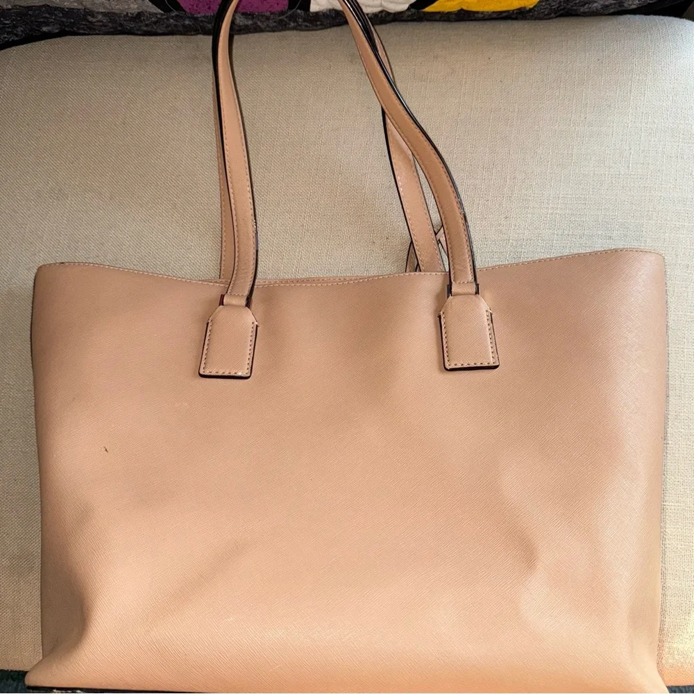 Kate Spade NYC Cameron Street Lucie Large Tote Leather Tan Shopper Handbag Bag